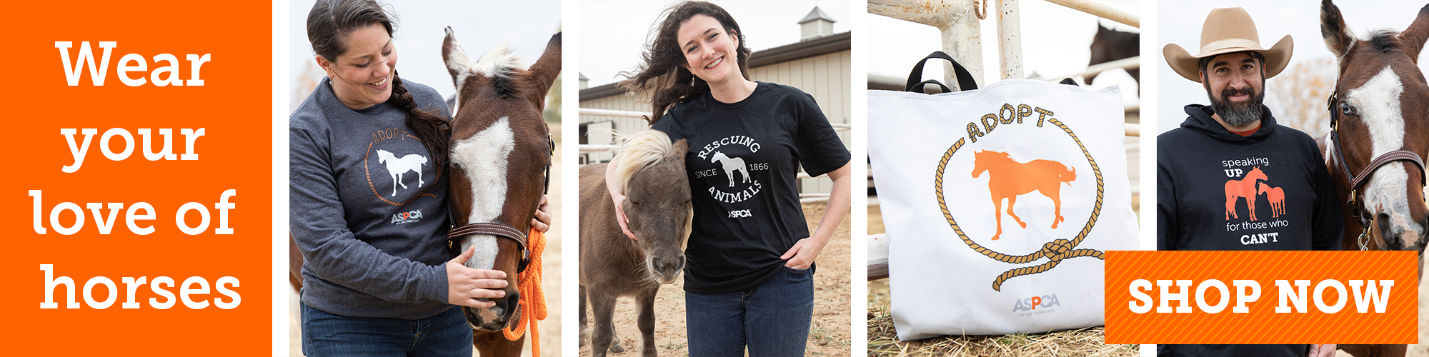Horse themes shirts and tote bags