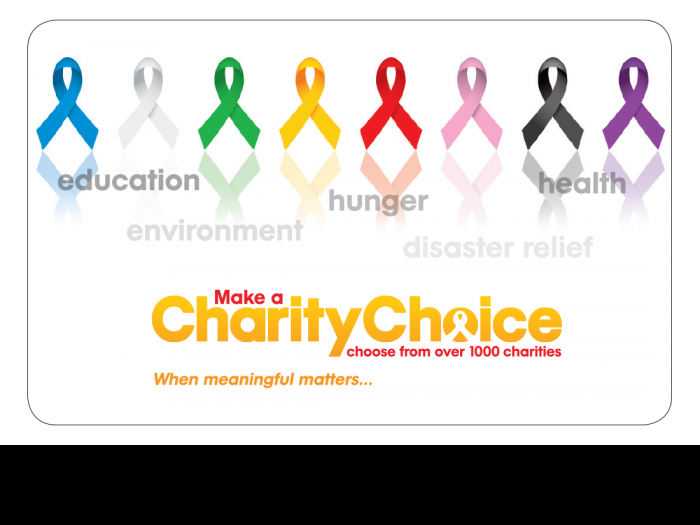 charitychoice donate your rewards